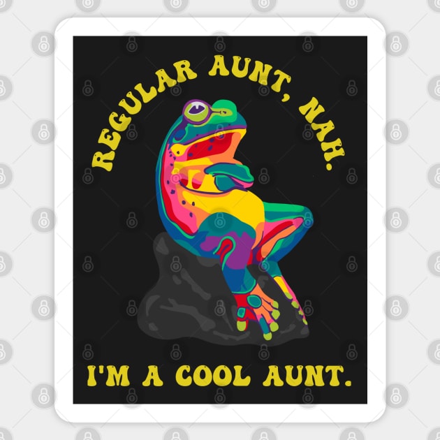 Cool Aunt Sticker by Slightly Unhinged